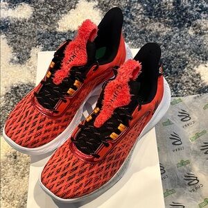 Under Armour Red and Black Athletic Shoes